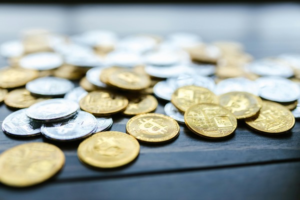 Smartphone displaying a crypto wallet receive screen with a public address